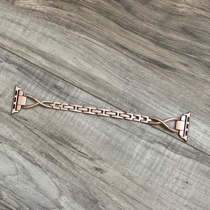 Rose gold apple watch band